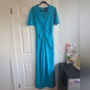 Ralph Lauren Aqua Blue Maxi Dress